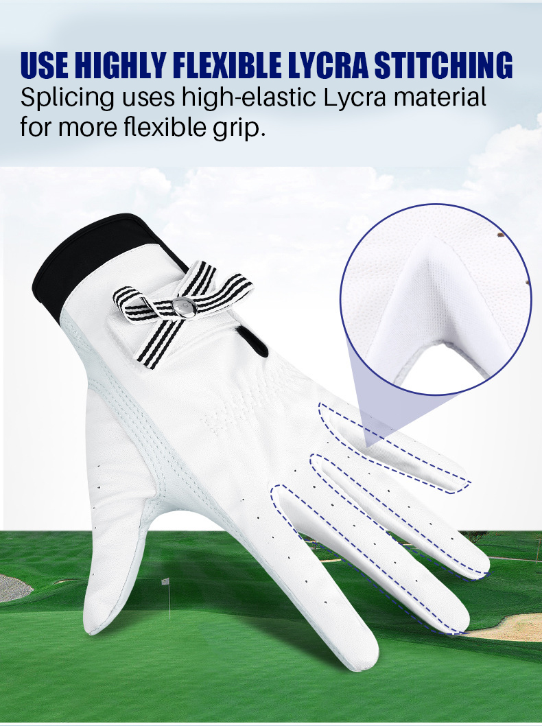 PGM ST027 womens golf gloves cabretta leather durable ladies golf gloves