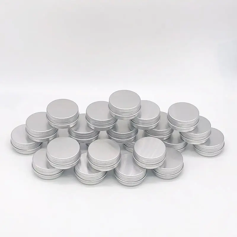 Latas De Aluminio 100ml 30g Argento di Alluminio Candela Vaso di Contenitore con Coperchio Rotonda In Oro Rosa Scatola di Metallo Bevanda Può