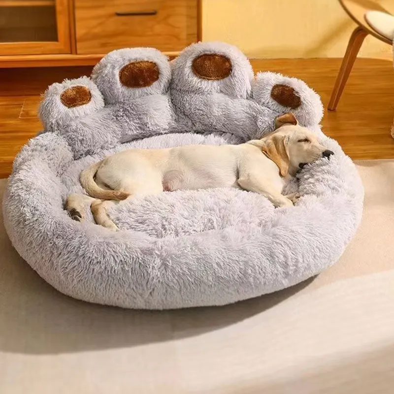 Fabrik Großhandel individuelles Luxus einleidbares Hundebett bunt weich warm Haustierbett Hundebett großes atmungsaktives Haustier Hund Katze Sofabett