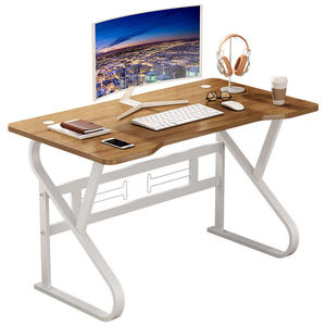 Hot Sales Modern Simple Wooden <strong>Computer</strong> Desk Metal Anti-collision <strong>Table</strong> Modern Study Desk Office <strong>Computer</strong> Desks - Product Image 2