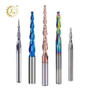 Jidlc DLC kaplı frezeler tek flüt uç freze kesici 2 flüt 6mm karbür CNC uçları yukarı aşağı sıkıştırma Spiral CNC yönlendirici Bit - Product Image 6