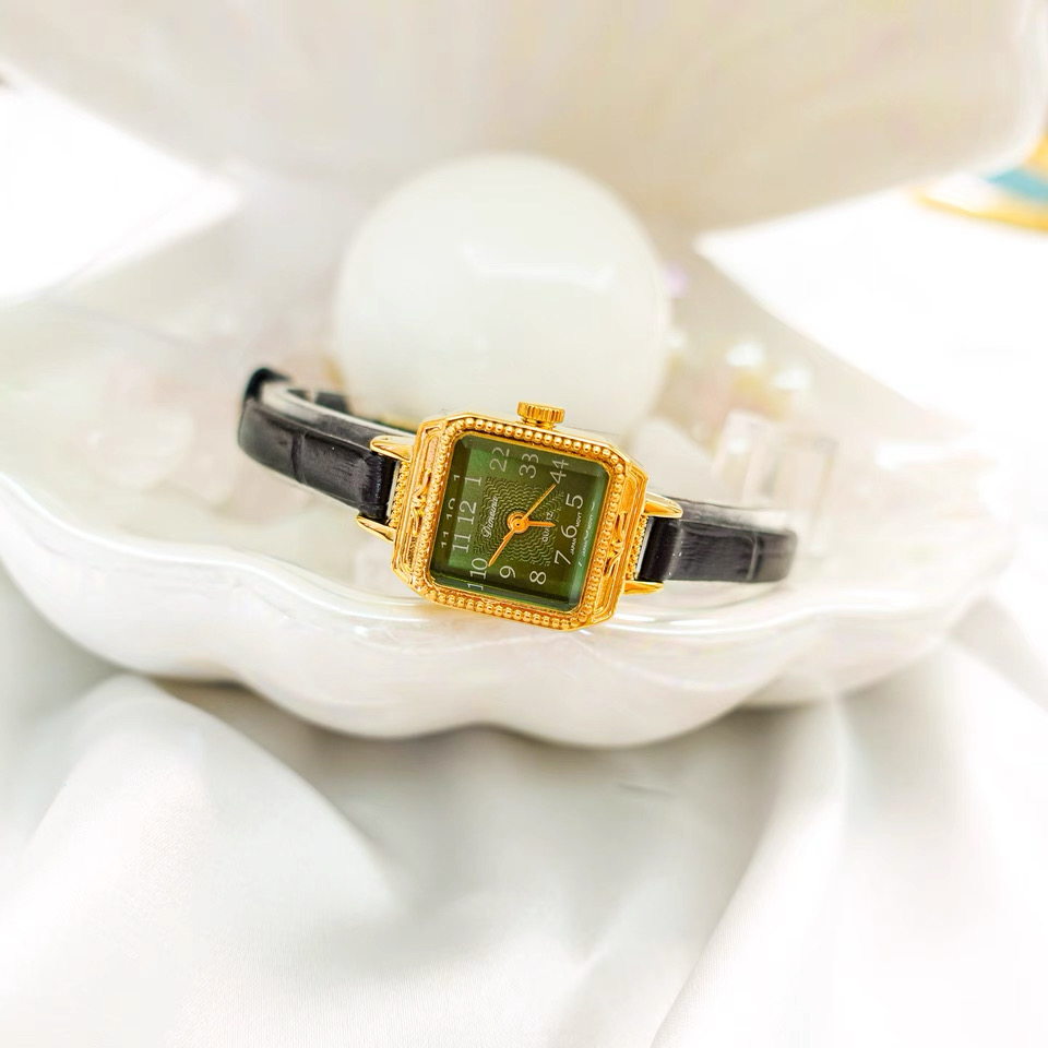 Gold green black