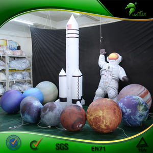 Led şişme özel astronaut gezegen modeli uzay serisi modeli Spaceman ve roket - Product Image 4