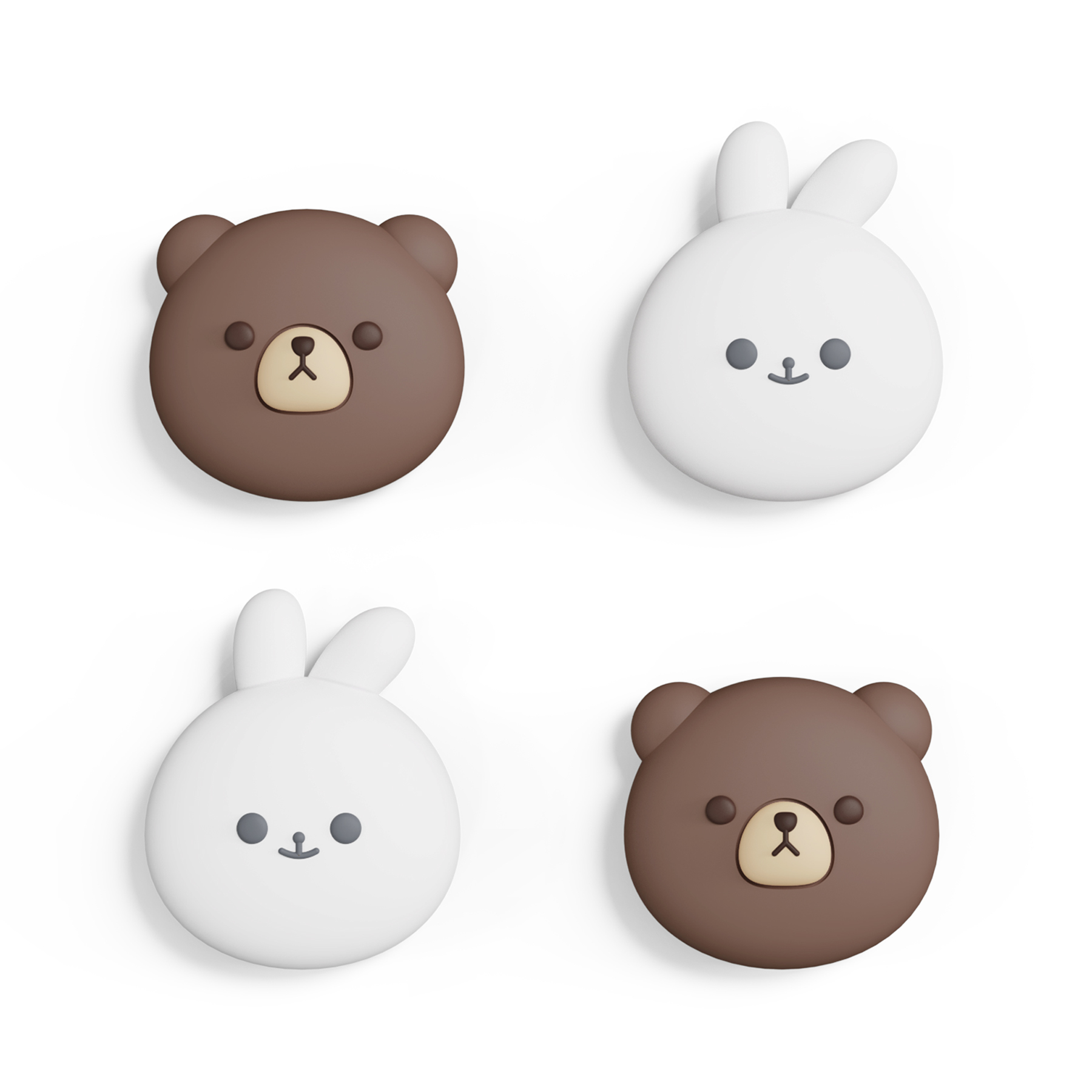 Ours potelé et lapin souriant PJM3029