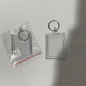 促销圆形定制空白亚克力框架钥匙扣 - Product Image 6