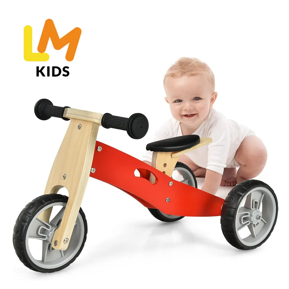어린이 자전거 어린이 세발 자전거를위한 LM KIDS 베이비 밸런스 자전거 자동차 고 탄소 스틸