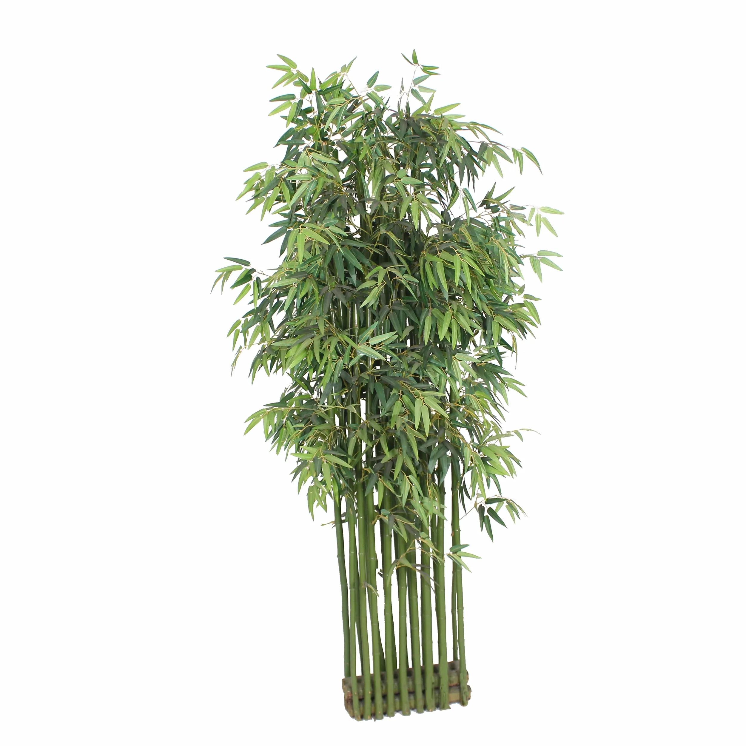 Árvores de bambu artificiais de 2m, novo design com malas de bambu natural para ambientes internos e jardim