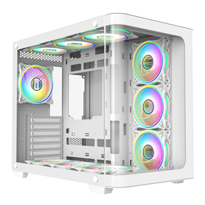 Gabinete de computadora de alta eficiencia Panel de vidrio templado curvo Gabinete de computadora ATX Case PC Gaming Computer Cases & Towers - Product Image 1