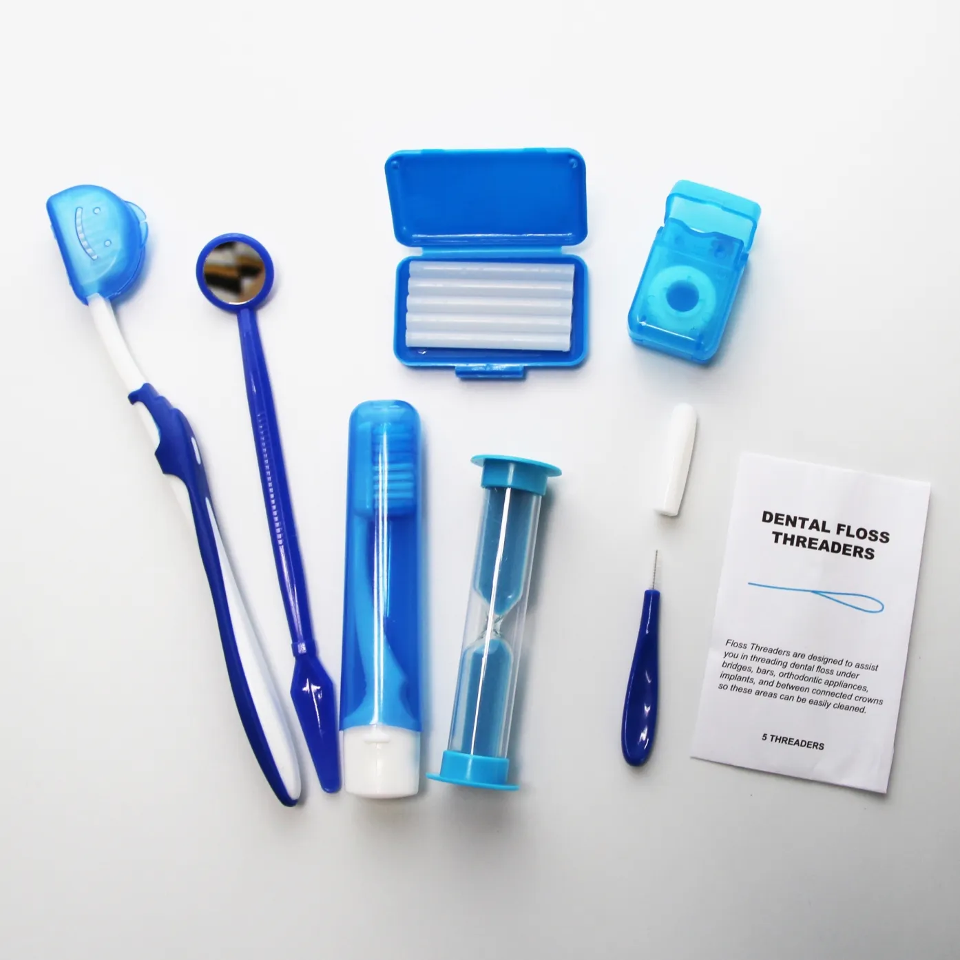 Biumart Portable Dental Orthodontic Care Brush Set Teeth Brush Cleaning Ortho Dental Travel Kit