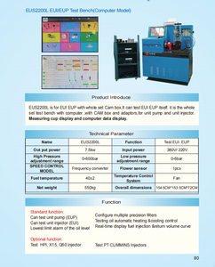 DONGTAI üreticisi EUS2200L EUI EUP TEST tezgahı wit Cambox elektronik ünite enjektör ve birim pompa testi için - Product Image 6