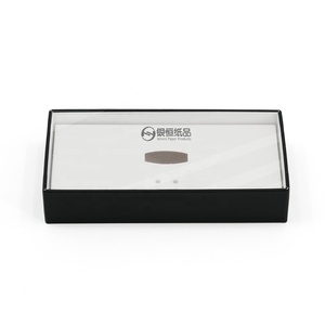 Benutzer definierte Druck Geschenk box exquisite Fliege Verpackungs box Haar zubehör transparente PVC Display Fenster Aufbewahrung papier Box