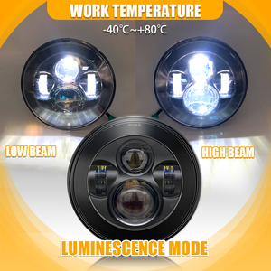 מכירה לוהטת חניה אור 45W זווית עיני 12V <span class=keywords><strong>Led</strong></span> פנס DRL 7 אינץ עגול מנורת עבור ג 'יפ רנגלר <span class=keywords><strong>Led</strong></span> פנס