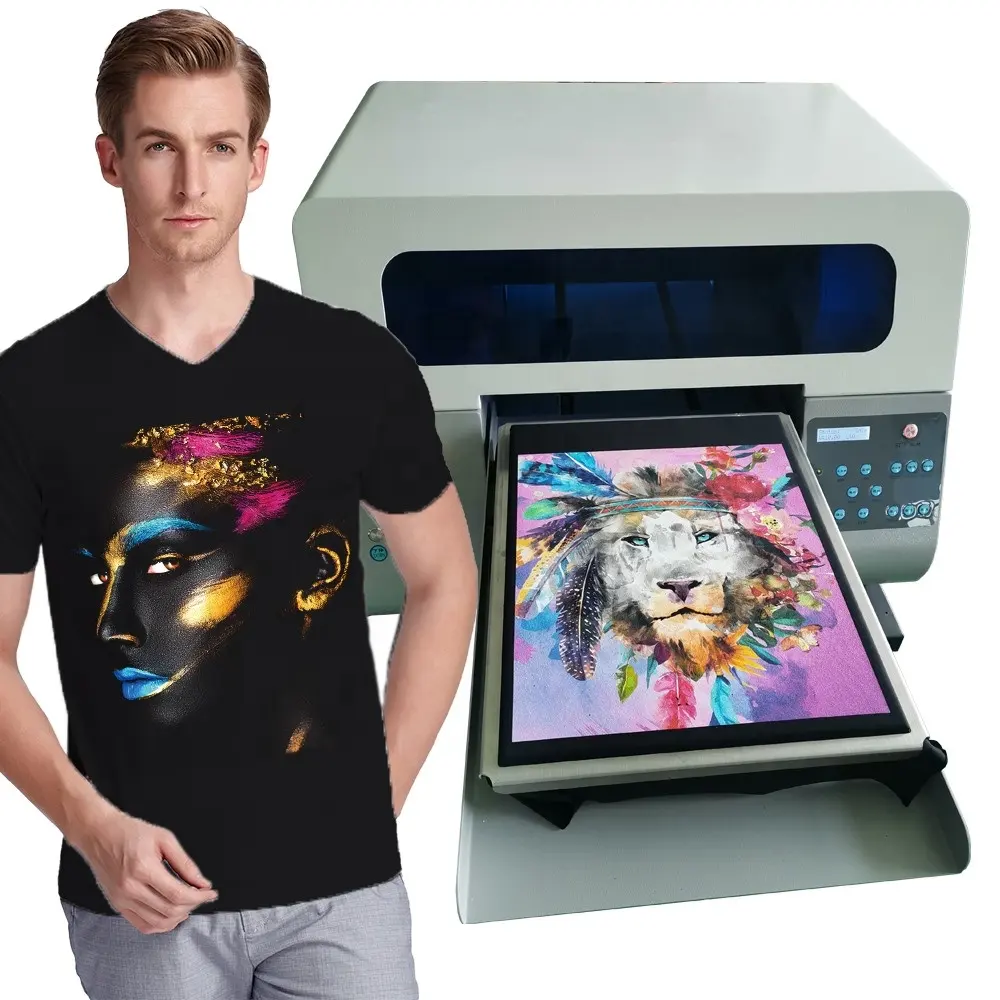 Testine di stampa doppie TIFFAN XP600 3040 nuovo prodotto di tendenza ad alta velocità A3 DTG logo t shirt tshirt textil stampante macchina da stampa