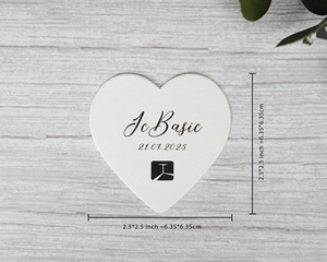 Chất Lượng Cao Giá Tốt Nhất Tùy Chỉnh In Ấn Logo Sang Trọng Trái Tim Đu Nhãn Thẻ May Mặc Giấy Treo Thẻ Với Chuỗi Sợi Dây Thừng Cho Quần Áo - Product Image 2