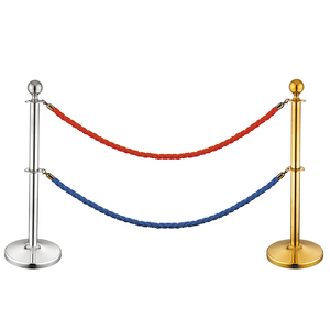 Vàng nhung dây rào cản với bóng Ống kiểm soát giao thông sân bay stanchions cho kiểm soát đám đông - Product Image 1