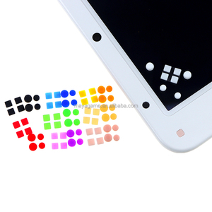 ตัวครอบด้านหน้าและด้านหลังมีฝาเกลียวสำหรับ3DSLL/3dsxl เท้ายางปลั๊กกันฝุ่นสำหรับ3DS XL LL อุปกรณ์เสริมสำหรับเกม - Product Image 1