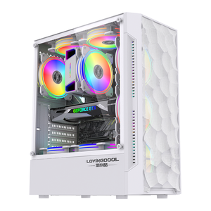 LOVINGCOOL Precio de fábrica Escritorio Mid Tower RGB Computer Chasis ATX Carcasa Gaming Pc Gabinete Gamer Computer Case Towers - Product Image 1