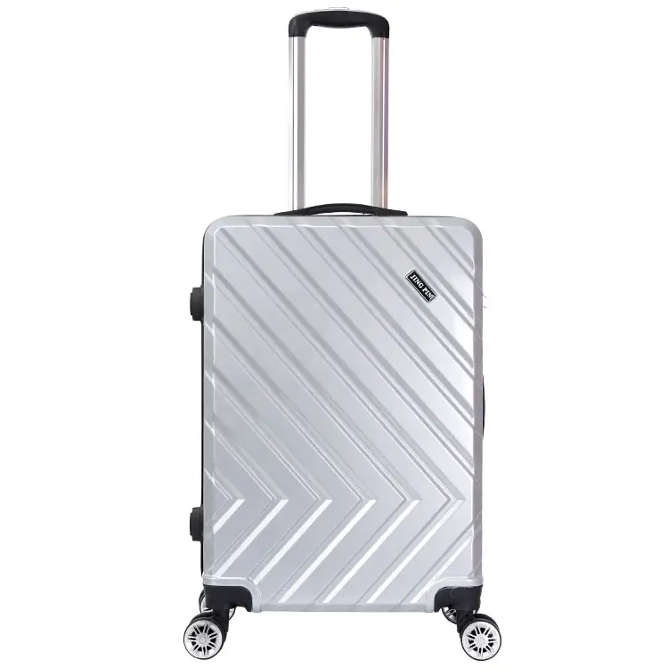 Koper perjalanan murah ABS PC cangkang keras tas perjalanan koper Aluminum bagasi Case