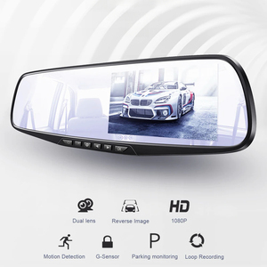 1080P <strong>Car</strong> DVR Dual Lens <strong>Car</strong> Camera 4.3 Inch Video Recorder Rearview <strong>Mirror</strong> With Rear View - Product Image 5