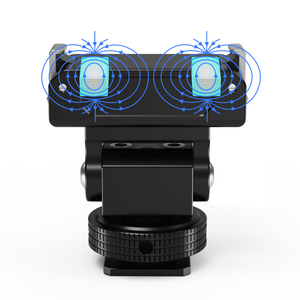 DJI için manyetik hızlı bırakma tabanı Osmo eylem 5 Pro/4/3 kamera tripodu kafa ile soğuk ayakkabı dağı tip C şarj genişleme tabanı - Product Image 4
