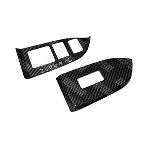 2012-2020 עבור subaru brz עבור toyota gt86 סיבי פחמן פנים הדלת חלון מתג לחצן לוח בקרה ידית לקצץ