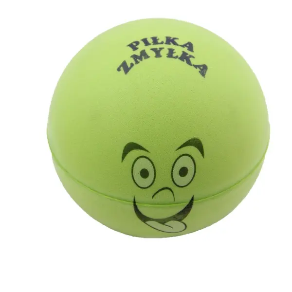 Pelota antiestrés de PU con logotipo personalizado, juguete de mano divertido de espuma de PU, pelota antiestrés sonriente suave con pelota de regalo de promoción