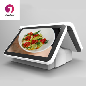 15&quot;+12&quot; Ordering Machine Desktop <strong>Computer</strong> Double Retail Pos Touch Screen Monitor All in One Pos <strong>System</strong> With windows <strong>Android</strong> - Product Image 1
