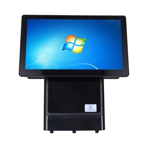 완전한 POS 시스템 세트 15.6 "듀얼 터치 POS 컴퓨터 인텔 코어 I3 4 세대 4GB/64GB SSD 안드로이드/Win10/11 소매 용 - Product Image 3