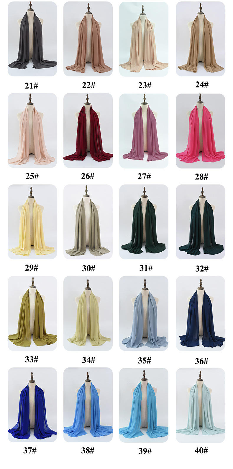 Select the number(Non-hooded hijab)