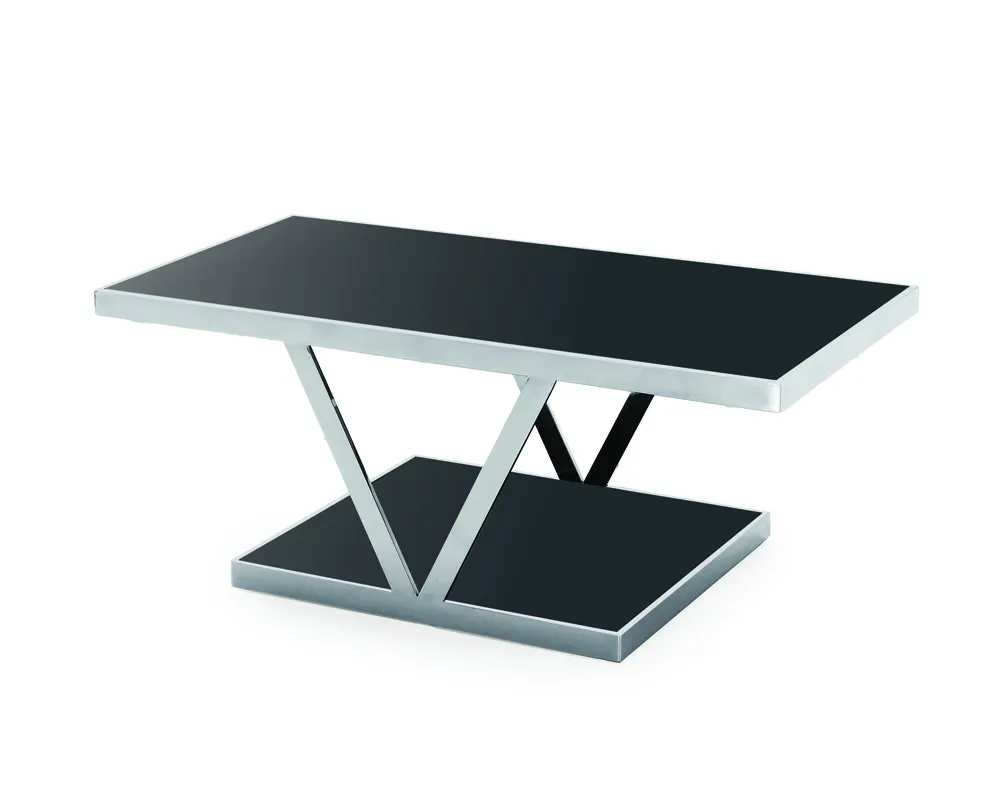 Berson mais novo design de aço inoxidável pernas base 8mm, pintura de aço, vidro, mesa de café