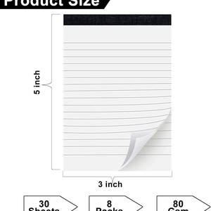 Ins Mini Student Notebook Fresh &amp; Simple Sticky Notes with Convenient Teardown Grid Horizontal Line Paper Cover - Product Image 2