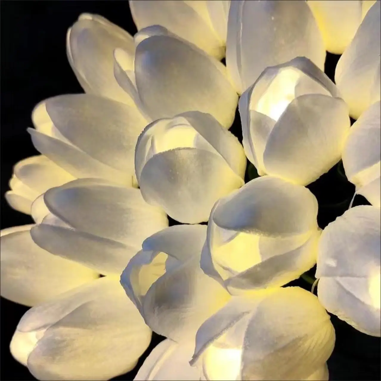 Nieuw Ontwerp Led Licht Tulpen Kunstbloemen Real Touch Boeket Led Flower Lights Voor Slaapkamer Festival Decor