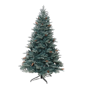 MaoShengクリスマスデコレーションブラックブルークリスマスツリー暗号化厚みのあるPepvcパインコーン自動クリスマスツリー - Product Image 1