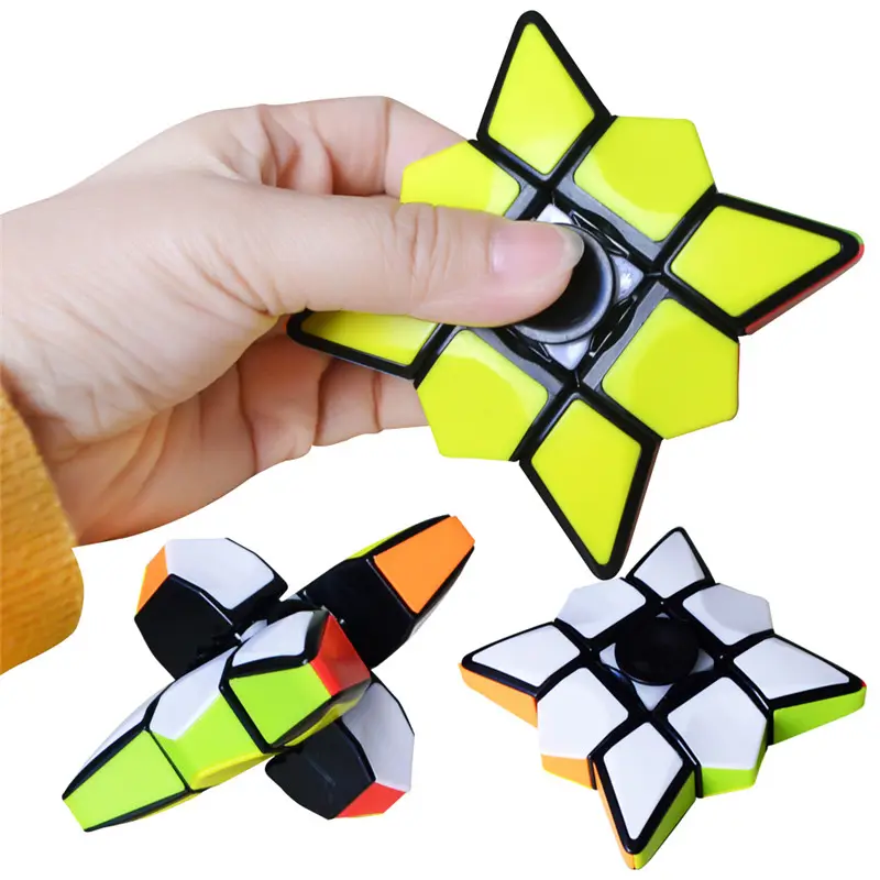 Đầy Màu Sắc Ngón Tay Tay Ma Thuật Cube Câu Đố Fidget Spinner Cube Đồ Chơi Cho Trẻ Em Và Người Lớn/Fidget Spinner Cube