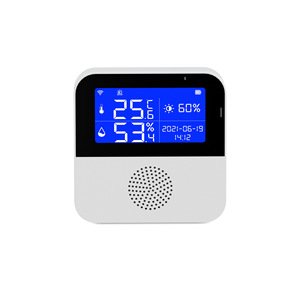 Tuya Interior Wifi Control Remoto Con Pantalla Lcd Termómetro Detector Sensor De Humedad Alarma - Product Image 1