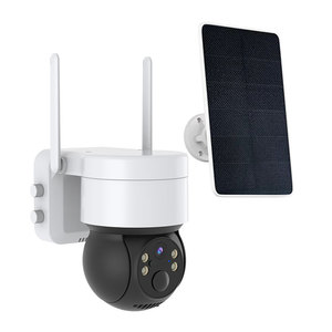 4MP ICSEE Solar PIR Sistema de cámara de seguridad inalámbrica 360 Web PTZ WiFi exterior 2,4 Ghz Visión nocturna CCTV Cámara de Red Hogar - Product Image 2