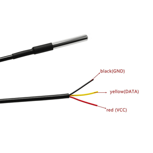 Edelstahl wasserdicht DS18b20 1/2/3/5M Gewinde Temperatur fühler Temperatur sensor 18 B20 Kabel für Arduino