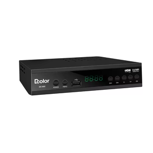 Hot Selling signal <strong>Decoder</strong> Digital Free to Air Channels Support Multi Languages HD1080P Dcolor H264 Dvb-t2 Set Top Box - Product Image 1