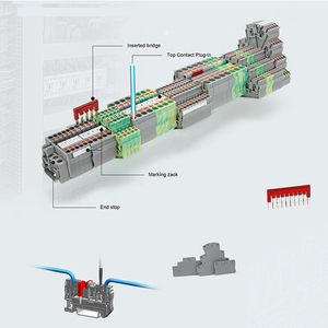 RPV2.5-TWIN Top Contact Push-in Technology Multi-<strong>connection</strong> <strong>Spring</strong> Cage Din Rail <strong>Terminal</strong> <strong>Block</strong> 2.5mm2 - Product Image 4