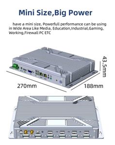 J6412/N100 Dual Network Port Embedded Industrial Micro <strong>Computer</strong> 6 String Mini Host Intel Core Quad Core <strong>Linux</strong> <strong>Operating</strong> <strong>System</strong>