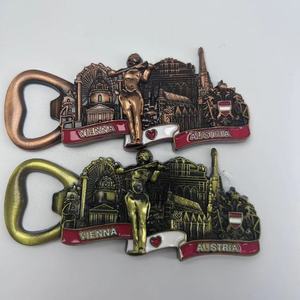 ウィーンオーストリア冷蔵庫用マグネットメタルポートレートラブレターコンポーネントお土産栓抜き冷蔵庫用マグネット家の装飾用