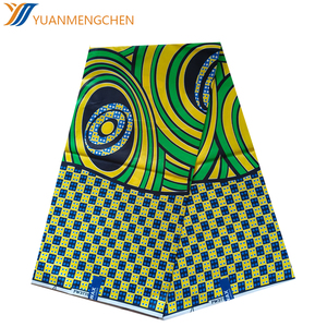Anpassbare große Blume Tie-Dye Muster Baumwoll stoff afrikanischen Java-Stil - Product Image 5