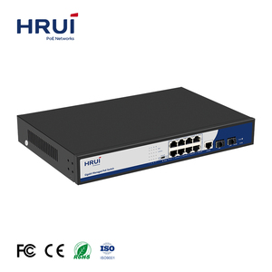 สนับสนุน OEM ODM PoE Switch VLAN และขยาย250M 150W PoE Power 10พอร์ตกิกะบิต L2 - Product Image 3