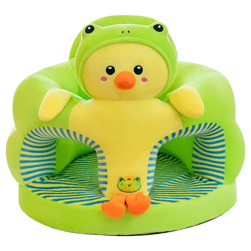 Capa de sofá de pelúcia para crianças, atacado de uma cadeira, brinquedos de pelúcia, capa de assento para bebê, capa macia de animais de desenho animado