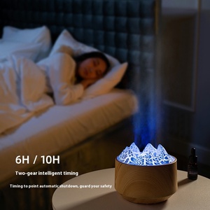 Macchina elettrica per aromaterapia con Lava vulcanica, umidificatore a fiamma colorata con diffusore di olio essenziale, per uso domestico