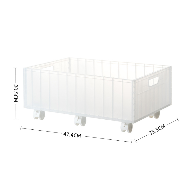 Transparent - with wheels