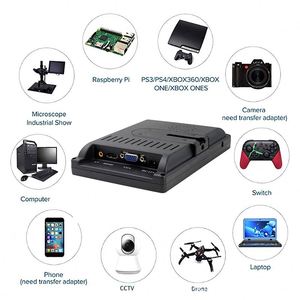 Monitor LED TFT de tamaño pequeño de 12 pulgadas, pantalla LCD, monitor de tableta LCD de escritorio VGA de 12,1 pulgadas