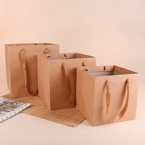 Alışveriş ve paketleme için kolları ile yüksek kalite düz Kraft kağıdından poşet-el hediye yapma makinesi Take Away - Product Image 6