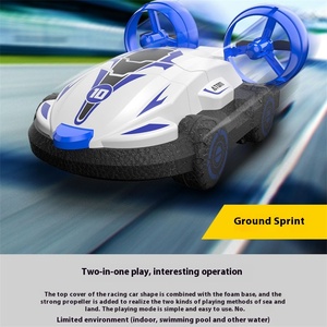 高速スリーインワンリモコンホバークラフト高速ドローンボートドリフトカーエキスパート金属高速充電RCモデル屋外プレイ用 - Product Image 3