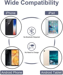 高灵敏度光盘和光纤尖端通用手写笔，带磁性帽，兼容iPad、iPhone、安卓、微软平板电脑 - Product Image 3